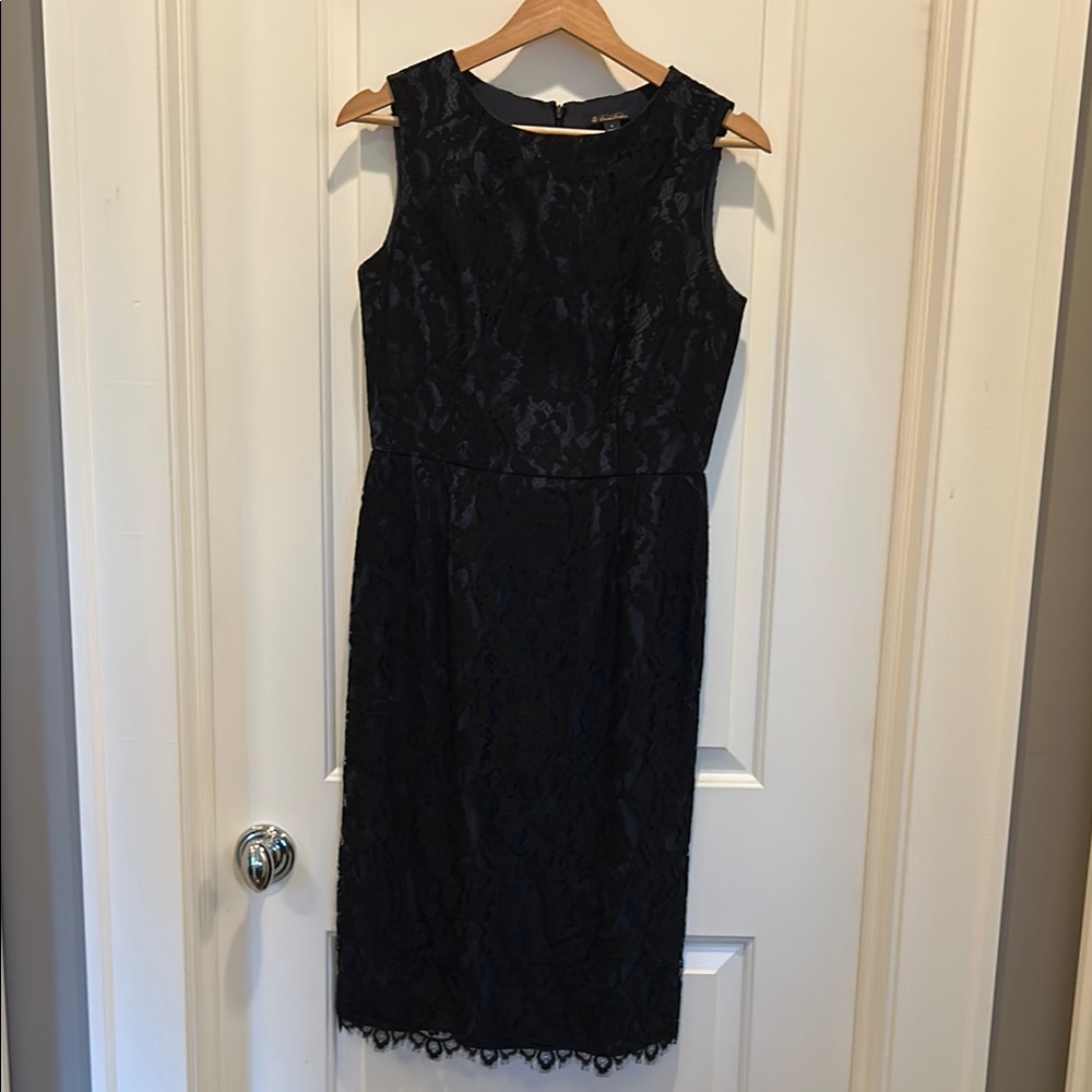 Brooks Brothers Navy with Black Lace Dress